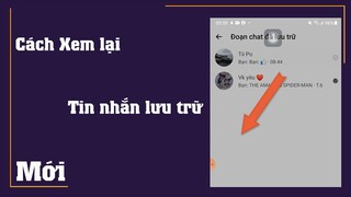 Cách xem tin nhắn lưu trữ bỏ qua trên Messenger Facebook bằng điện thoại