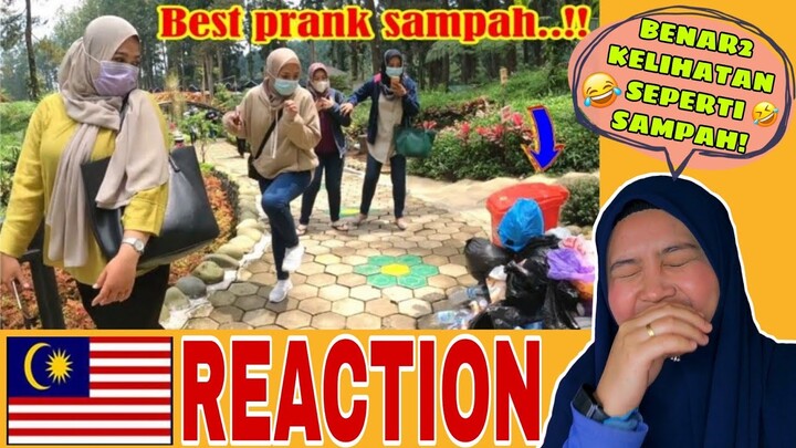 Prank lucu ngakak jadi Sampah || Kompilasi Trash man prank | MALAYSIAN🇲🇾REACTION