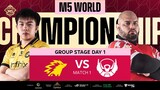(FIL) M5 Group Stage Day 1 | ONIC vs BTR | Game 1