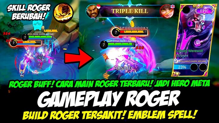 GAMEPLAY ROGER BUFF❗ CARA MAIN ROGER TERBARU & BUILD ROGER TERSAKIT 2023❗TUTORIAL ROGER TOP 1 GLOBAL