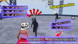 PUBG KOCAK 😂😂😂 PRANK RANDOM TURUN DI TEMPAT PALING TINGGI DI PUBG