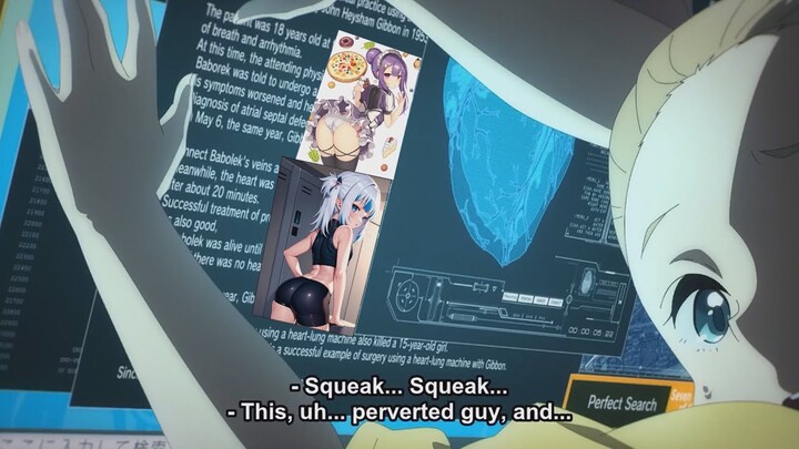 Kurumi was caught looking at ecchi fanart