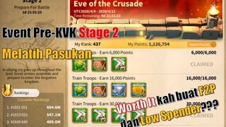 Pembahasan Lengkap Eve of Crusade Event Pre KVK Stage 2 Melatih Pasukan | Rise of Kingdoms Indonesia