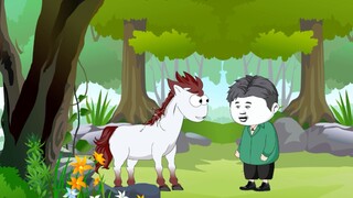 A herd of wild horses were wandering outside the village. I didn't expect they were waiting for me.