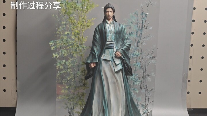 青竹小轩韩立手办制作过程分享