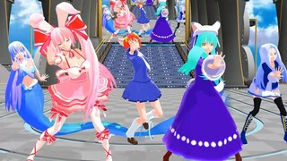 【mmd di gi charat】ラ・ビ・アン・ローズ＆リンナ・キャラット＆ミ・ケ・キャラット＆憂鈴ちゃん＆アクアちゃんで気まぐれメルシィ