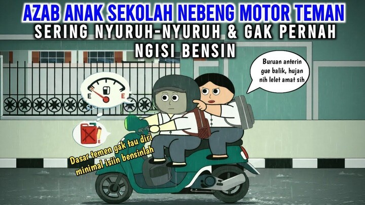 AZAB ANAK SEKOLAH NEBENG MOTOR TEMAN, SERING NYURUH-NYURUH & GAK PERNAH NGISI BE