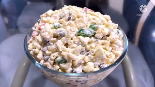 FILIPINO CREAMY SWEET MACARONI SALAD | MACARONI FRUIT SALAD | POPULAR IN THE PHILIPPINES