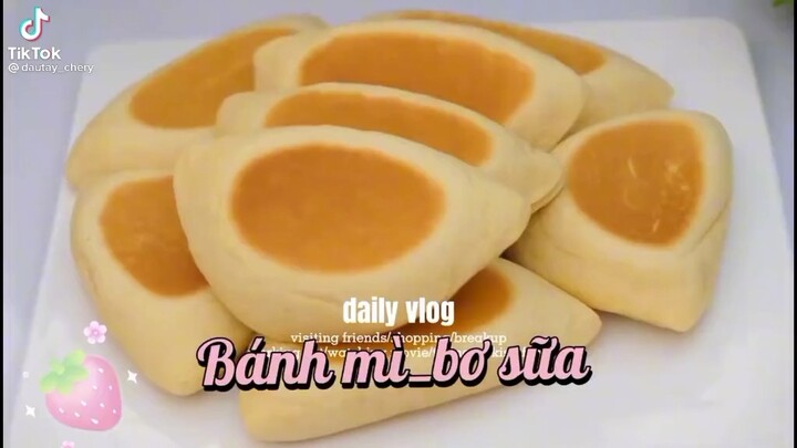 Bánh mì bơ sữa k cần lò nướng siêu dễ làm tại nhà