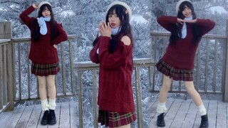在雪山上跳gakki舞～冬日的JK元气少女～旅行记录【梓樱酱】