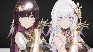 The Black and White Twins are back [MMD]