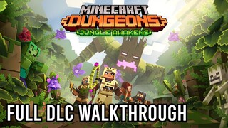 Minecraft Dungeons - Full Jungle Awakens DLC Walkthrough + Secret Panda Mission