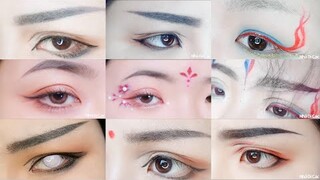 Trang điểm mắt, vẽ chu sa cổ trang Trung| Chinese ancient eyes makeup- Nhã Di Các.