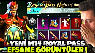 YENİ M14 ROYAL PASS EFSANE GÖRÜNTÜLER !! M14 RP 1-50 ÖDÜLLERİ !! M14 ROYAL PASS PUBG MOBİLE