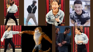 Tôi lồng ghép điệu nhảy lắc vai, KFC Macho Man, Jim Carrey lắc đầu, gà bạn đẹp quá, mỏ dầu và hổ vào