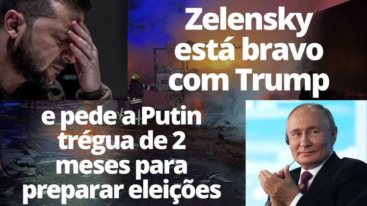 Zelensky: Por favor, diga a Putin para nos dar 2 meses de cessar-fogo e organizaremos eleições