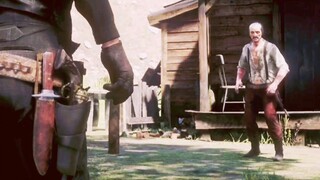 I have never seen such a weak gunman, and he throws knives.