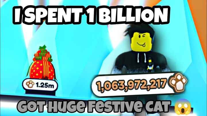 I SPENT 1 BILLION on Christmas Eggs In Pet Simulator X