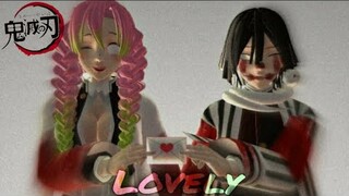 •《MMD | Lovely | Mitsuri x Iguro | Demon slayer | Original motion》•