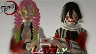 •《MMD | Lovely | Mitsuri x Iguro | Demon slayer | Original motion》•