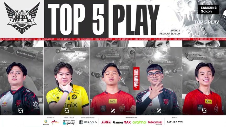 Top 5 Plays Week 2 | MPL Indonesia Season 13