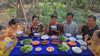 Ăn Hết 2 Tô Mà Vẫn Còn Thèm với Món Bún Thịt Nướng Xiên Que Thơm Bát Ngát | TKQ & Family T1084