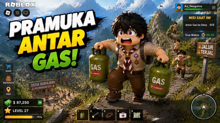 ANAK PRAMUKA ANTAR GAS NAIK GUNUNG di Roblox Indonesia