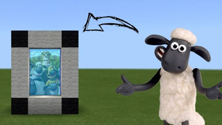 CARA MEMBUAT PORTAL SHAUN THE SHEEP - MINECRAFT