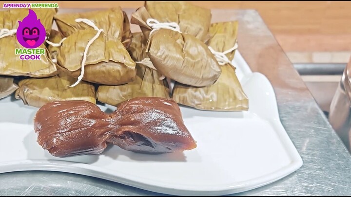 CHAPANA DE YUCA. POSTRE PERUANO