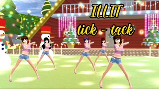 dance cover tick tack "ILLIT" || Sakura school simulator