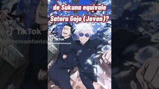 ¿A cuántos dedos de Sukuna equivale Gojo Satoru joven?