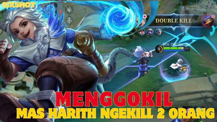 MENGGOKIL!! MAS HARITH NGEKILL SEKALIGUS 2 ORANG LAWAN - MLBB