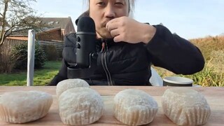 ASMR TARO MOCHI 🍡 (Eating SOUNDS)