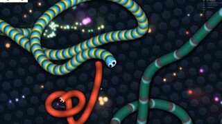 Slither.io 1 Hacker Troll Snake vs Giant Snakes Epic Slitherio Gameplay 2