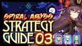 Episode 03 ABYSS STRATEGY GUIDE with Ganyu and Hutao Main DPS