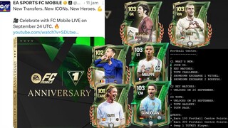 FIKS ICON HEROES & PEMAIN TRANSFER BARU HADIR! BAHAS TUNTAS SEMUA UPDATE BARU ANNIVERSARY FC MOBILE!