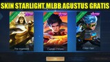 CARA DAPATKAN STARLIGHT MLBB AGUSTUS GRATIS | FREE SKIN STAR NATAN, ALDOUS, GUSION, CHANG'E, FRANCO