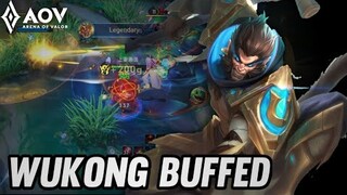 AoV : WUKONG BUFFED NEW PATCH - ARENA OF VALOR | LIÊNQUÂNMOBILE | ROV | COT