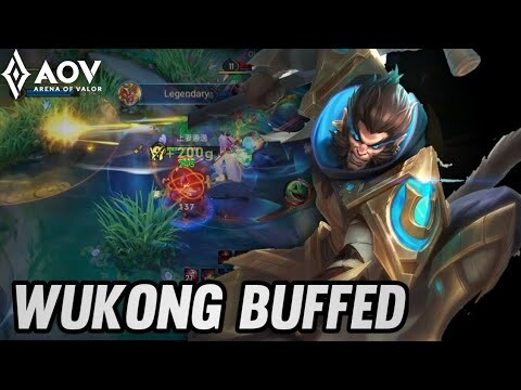 AoV : WUKONG BUFFED NEW PATCH - ARENA OF VALOR | LIÊNQUÂNMOBILE | ROV | COT