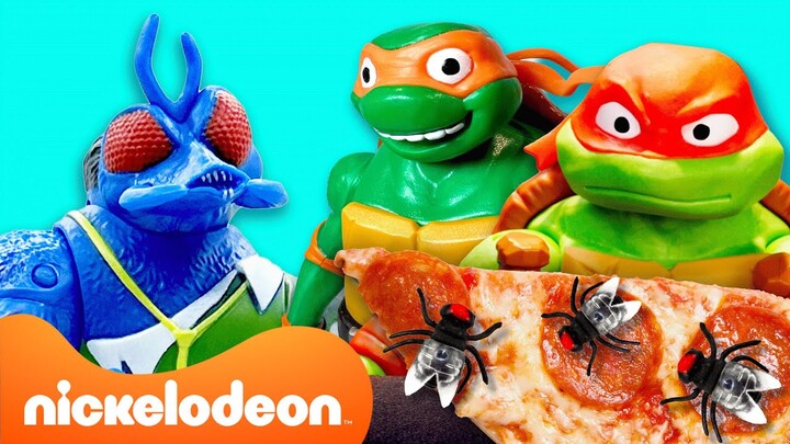 TMNT | Teenage Mutant Ninja Turtles Membuat Piza dengan Makanan ASLI!  | Nickelodeon Bahasa