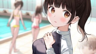 在游泳池遇到了同班同学……