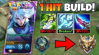 FINALLY!! BEST ARLOTT FULL DAMAGE BUILD FOR SOLO RANK! (99% BROKEN!)🔥