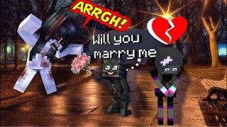 Monster School : Wither and His Ghost Girlfriend Love Story :Horror and Romantic:Minecraft Animation