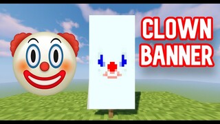 Minecraft CLOWN BANNER design tutorial!