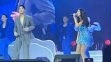 Belle Mariano and Darren Espanto on stage performing their version of Dati-Dati