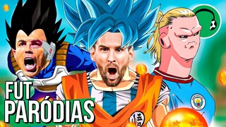 ♫ E SE OS JOGADORES FOSSEM PERSONAGENS DE DRAGON BALL? | Paródia - Medley Dragon Ball