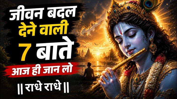 जीवन बदल देने वाली 7 बातें | आज ही जान लो | श्री कृष्ण की सीख