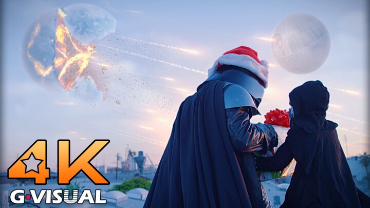 4K《星战-圣诞特辑2》凯洛·伦与达斯维达-外公捣蛋教学 结尾有点莫名想哭