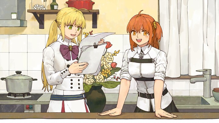 [tulisan tangan fgo] Udang goreng tiga detik Ritsuka dan Custer