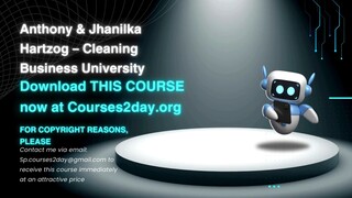 [GET] Anthony & Jhanilka Hartzog – Cleaning Business University